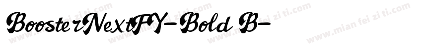 BoosterNextFY-Bold B字体转换